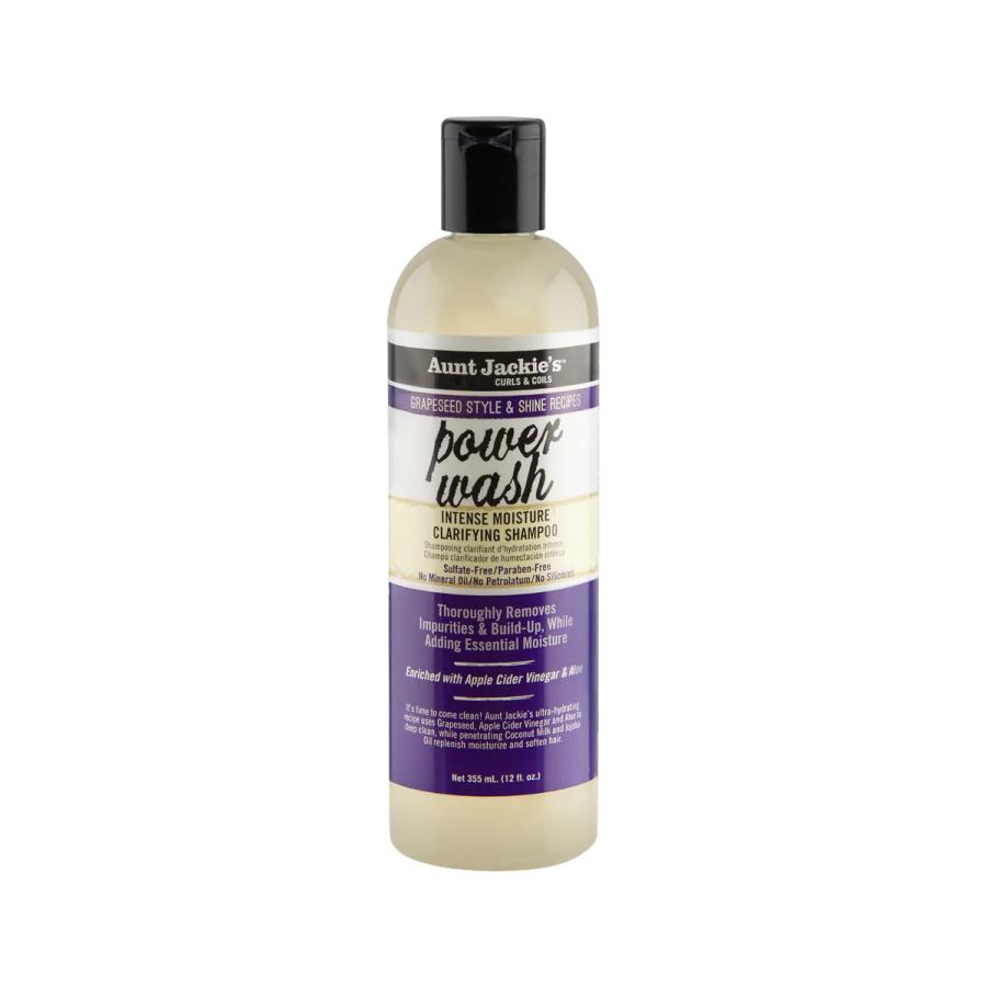 Čistiaci šampón s hydratačnými zložkami, Power Wash Clarifying , Aunt Jakie's , 355 ml