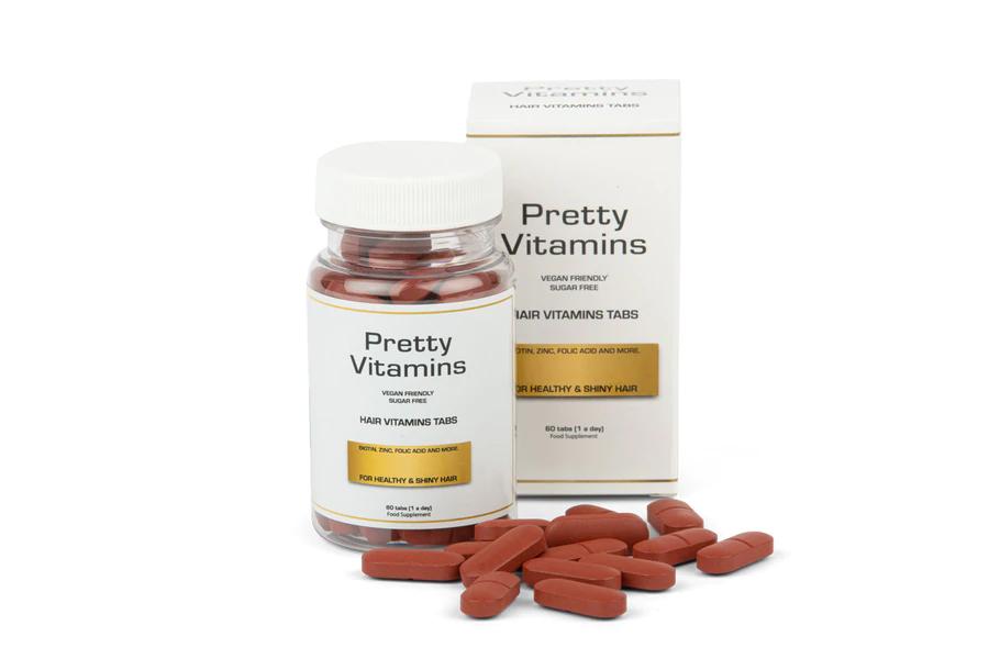 Vitamíny pre zdravé a lesklé vlasy,Pretty Vitamins,  60 tabletiek