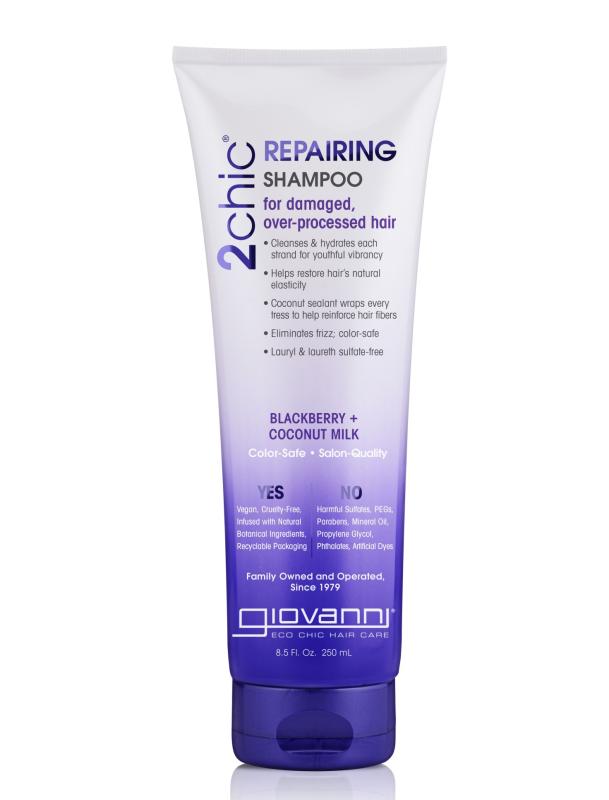 Regeneračný šampón pre poškodené vlasy, Giovanni 2chic® Repairing Shampoo,  250ml