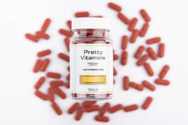 Vitamíny pre zdravé a lesklé vlasy,Pretty Vitamins,  60 tabletiek